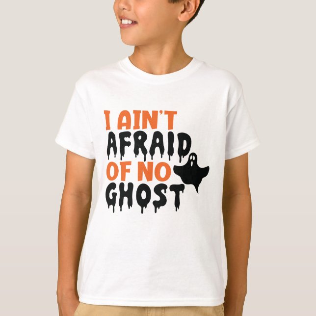 Ich habe Angst vor keinem Ghost-Halloween T-Shirt (Vorderseite)