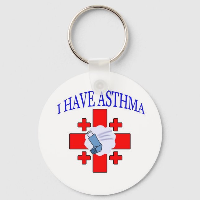 Ich habe Asthma-Schlüsselanhänger für Asthma-Krank Schlüsselanhänger (Vorderseite)