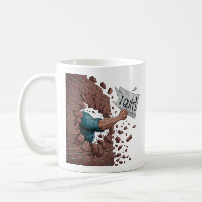 Ich habe aufgehört kaffeetasse (Links)
