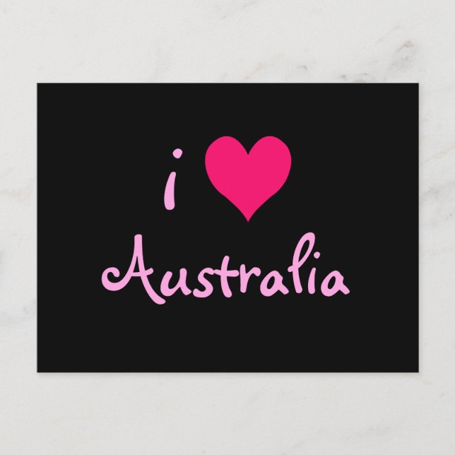Ich habe Australien gehört Postkarte (Vorderseite)