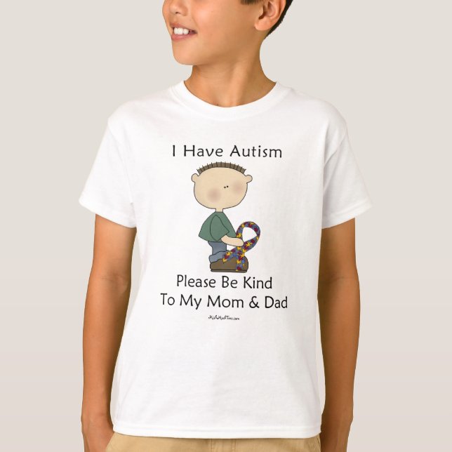 Ich habe Autismus (Jungen) T-Shirt (Vorderseite)