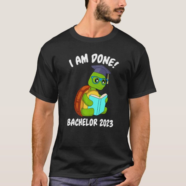 Ich habe Bachelor 2023 beendet T-Shirt (Vorderseite)