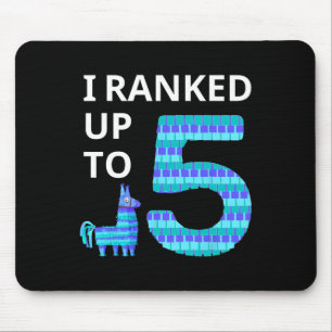 Ich habe bis zu 5 Geburtstage Video Game Llama Piñ Mousepad