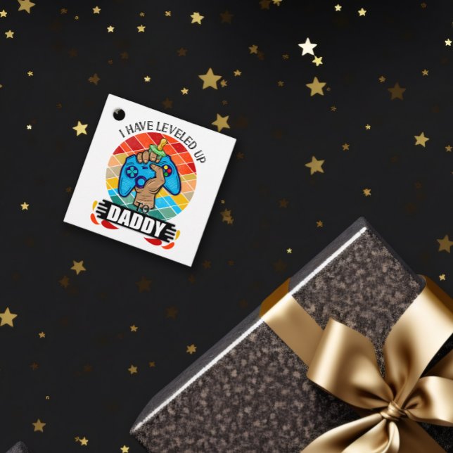 Ich habe bis zu Daddy gesunken Geschenkanhänger (I Have Leveled Up to Daddy Favor Tag)
