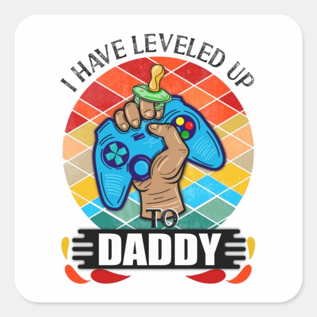 Ich habe bis zu Daddy gesunken Quadratischer Aufkleber (Vorderseite)
