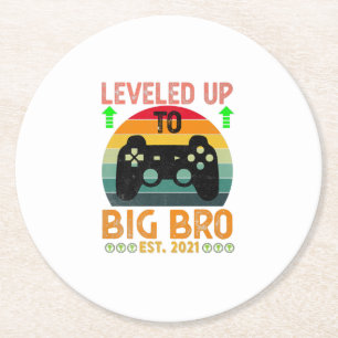 Ich habe bis zum Big Brother 2021 Gamer-Geschenk g Runder Pappuntersetzer