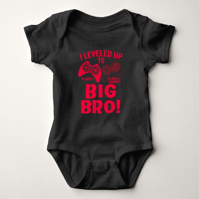 "ICH HABE BIS ZUM GROSSEN BRO AUFGEHOBEN! BABY BOD BABY STRAMPLER (Vorderseite)