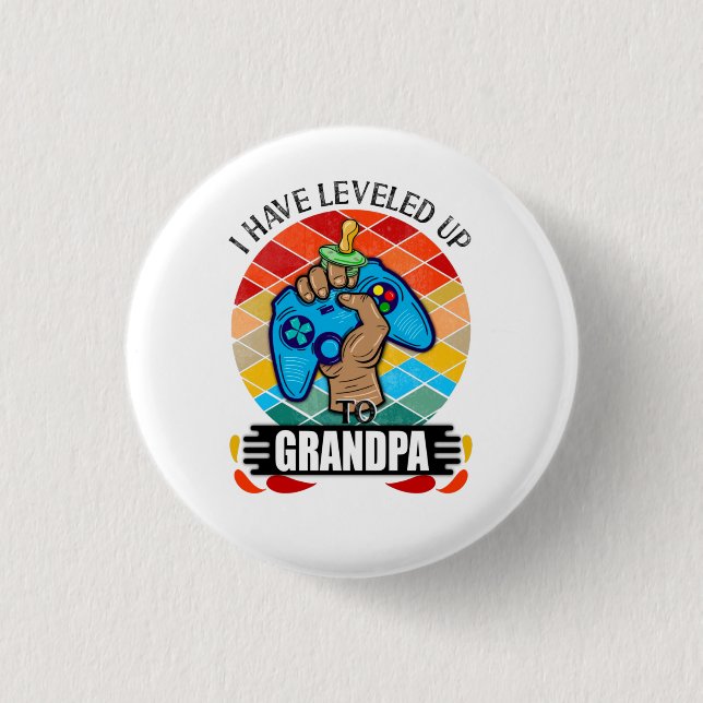 Ich habe bis zum Großvater geebnet Button (Vorderseite)
