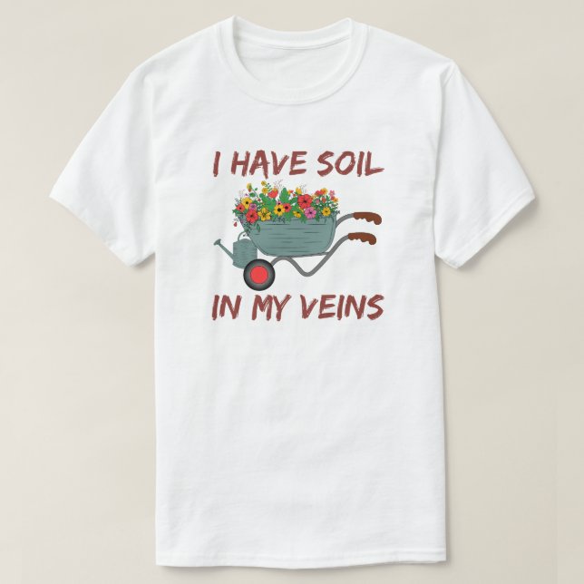 Ich habe Boden in meinen Adern - Sonnengärtnern T-Shirt (Design vorne)