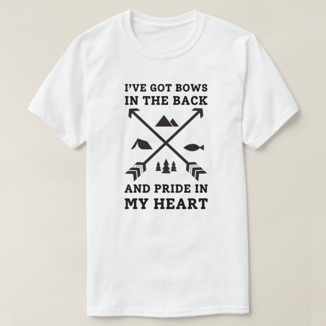 Ich habe Bows auf der Rückseite Got | Archery Vate T-Shirt (Design vorne)