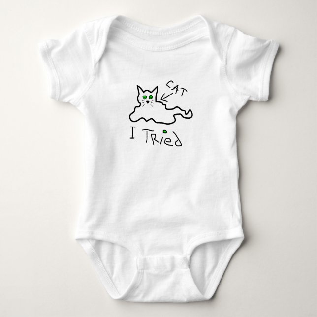Ich habe Cat Baby Bodysuit getestet Strampler (Vorderseite)