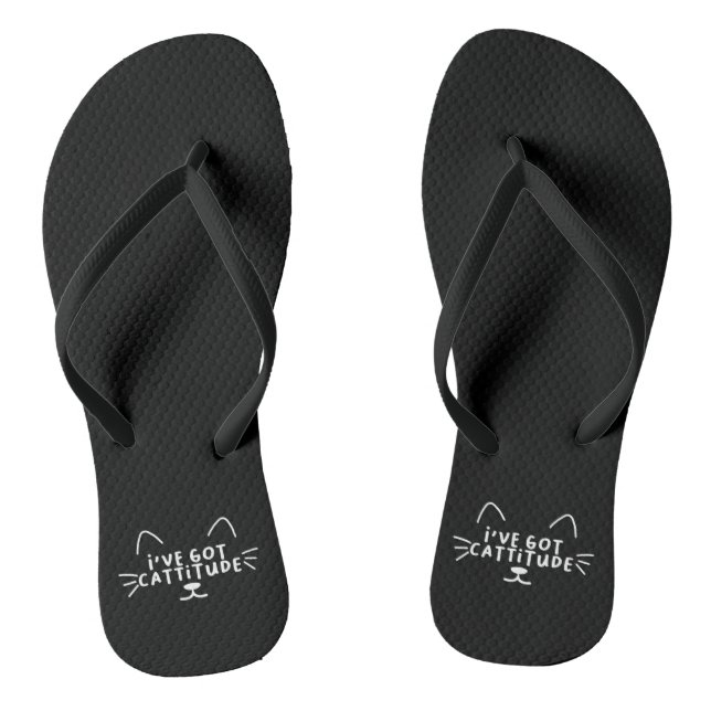 Ich habe Cattitude Got Flip Flops (Fußbett)