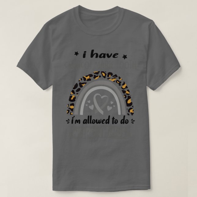 Ich habe Charcot Marie Tooth ich darf Weir tun T-Shirt (Design vorne)