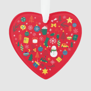 ICH HABE CHRISTMAS HERZ ORNAMENT