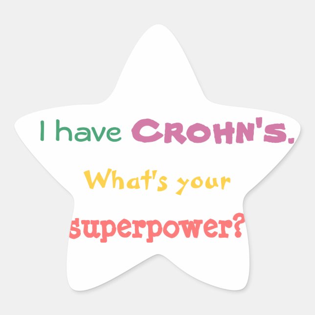 Ich habe Crohn. Was ist dein Aufkleber für Superma (Vorderseite)