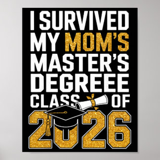 Ich habe das Abschlussgeschenk zum Master-Abschlus Poster