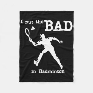 Ich habe das Bad in Badminton 4 gelegt Fleecedecke