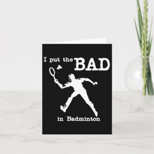 Ich habe das Bad in Badminton 4 gelegt Karte