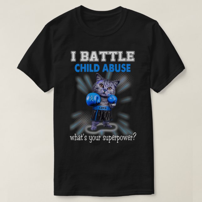 Ich habe das Bewusstsein für Kindesmissbrauch gesc T-Shirt (Design vorne)