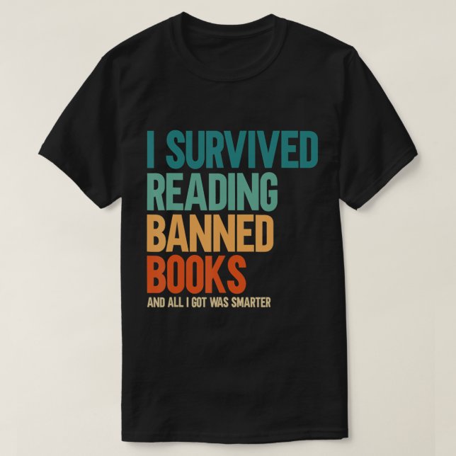 Ich habe das Buch "Verbotene Bücher" über Bookaho  T-Shirt (Design vorne)