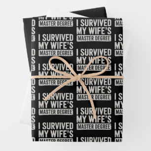 Ich habe das Geschenk zum Master-Abschluss meiner  Geschenkpapier Set