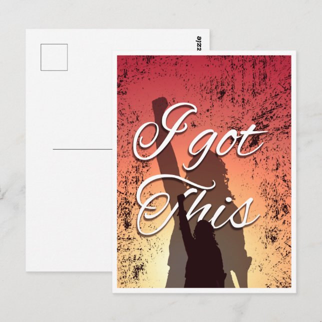 Ich habe das Got | Der Triumph der Frauenkraft Postkarte (Vorne/Hinten)