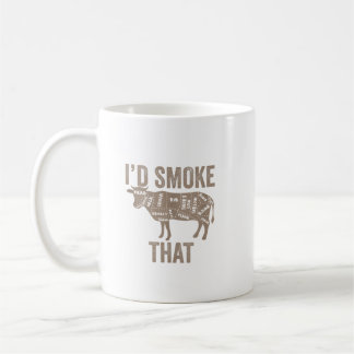 Ich habe das Grillen-Geschenk für das Kuhfleisch g Kaffeetasse