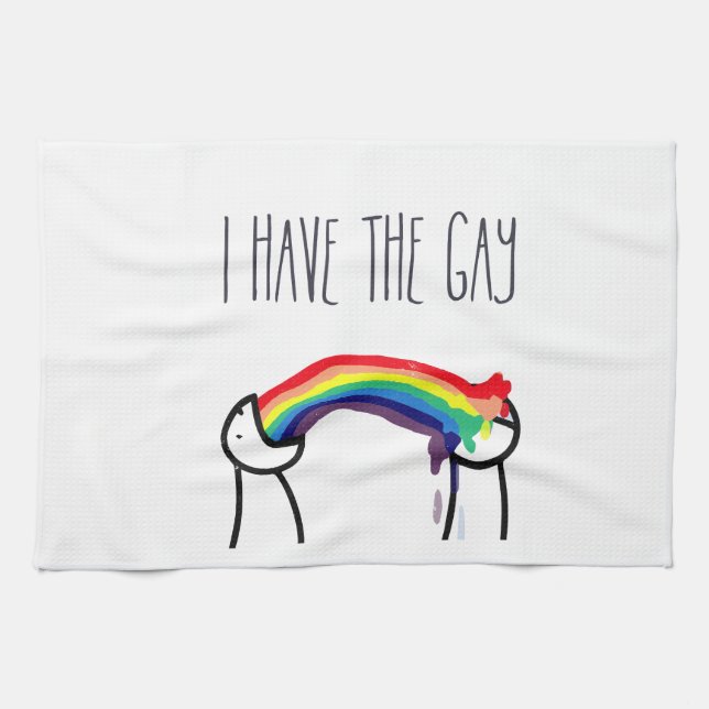 Ich habe das homosexuelle meme küchentuch (Horizontal)