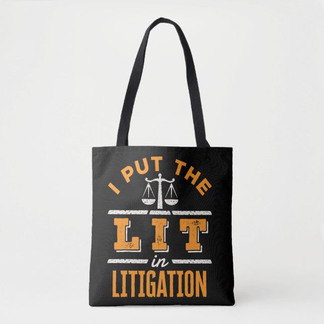 Ich habe das Lit in ein Gerichtsverfahren gestellt Tasche (Vorderseite)