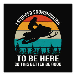 Ich habe das Schneemobilfahren eingestellt, um hie Fotodruck