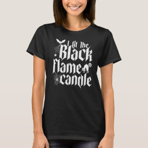 Ich habe das schwarze Flammenkandle Halloween gela T-Shirt