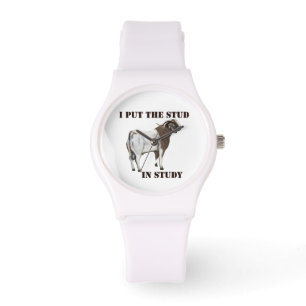 Ich habe das Studium an der Studentenziege gemacht Armbanduhr