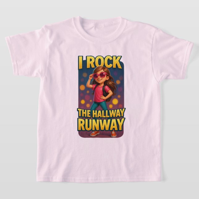 Ich habe das T-Shirt der Hallway Runway School ger (Ablage )