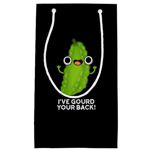 Ich habe deinen Hintern gegossen Funny Veggie Pun  Kleine Geschenktüte (Vorderseite)