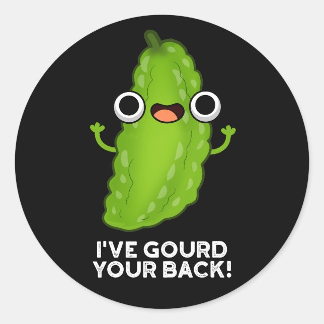 Ich habe deinen Hintern gegossen Funny Veggie Pun  Runder Aufkleber (Vorderseite)