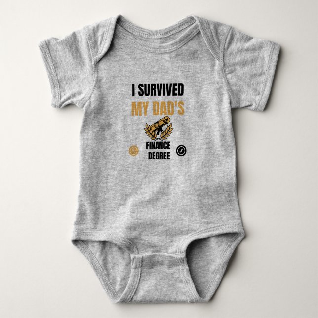 Ich habe den Abschluss meines VATERS im Finanzbere Baby Strampler (Vorderseite)