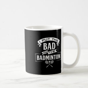 Ich habe den Badminton-Player-Rackets-Shuttle schl Kaffeetasse