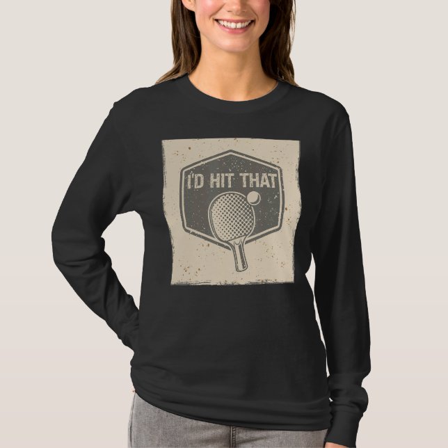 Ich habe den Ball-Game-Pong getroffen und zerschla T-Shirt (Vorderseite)
