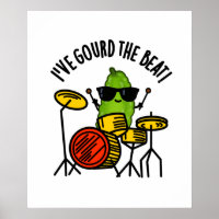 Ich habe den Beat Funny Drummer Veggie Pun gegosse