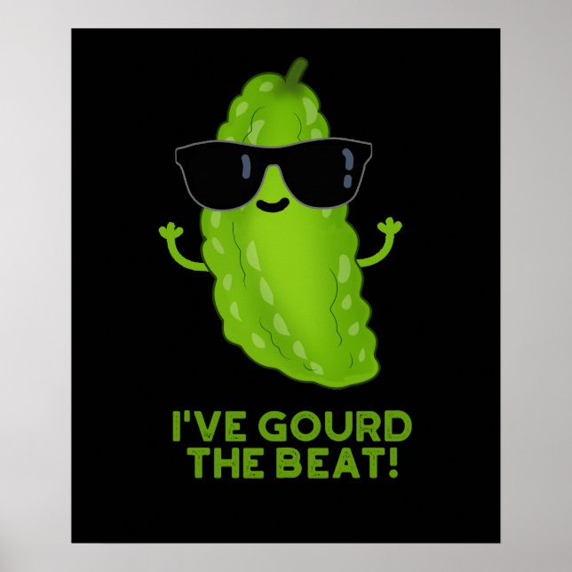 Ich habe den Beat Funny Veggie Pun Dark BG gegosse Poster (Vorne)
