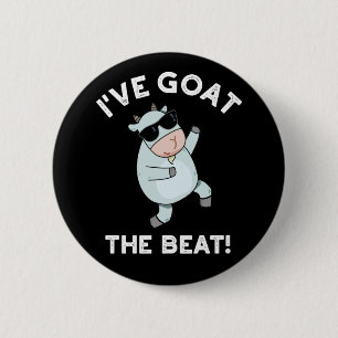 Ich habe den besiegten Funny Animal Pun Dark BG Button