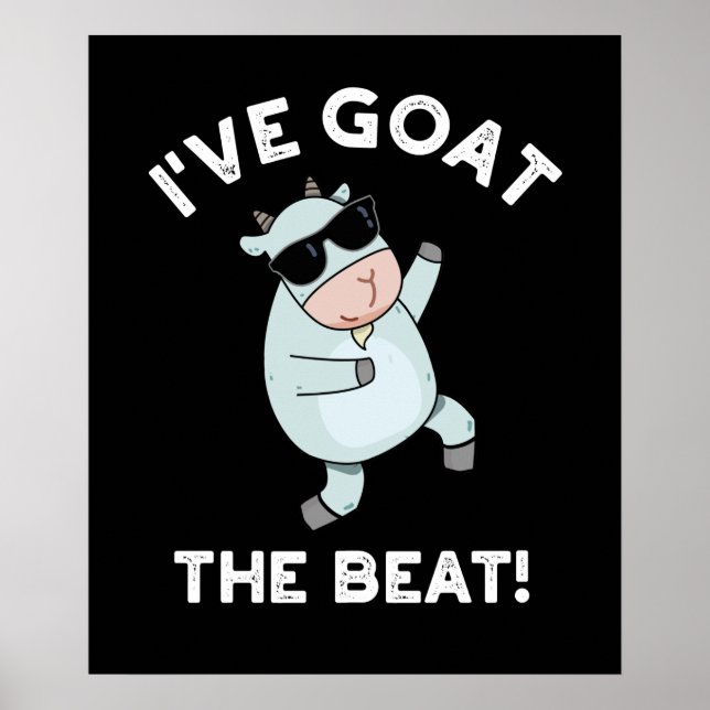 Ich habe den besiegten Funny Animal Pun Dark BG Poster (Vorne)