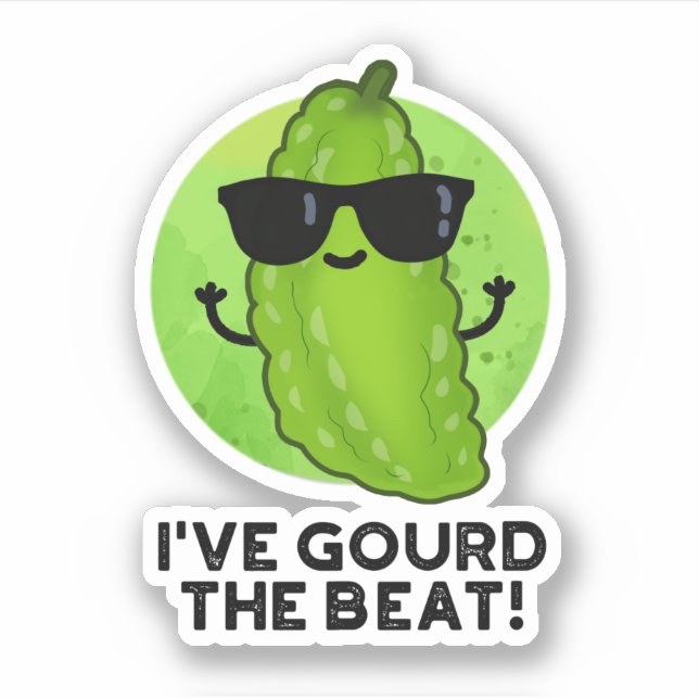 Ich habe den besten Funny Veggie Pun gegossen Aufkleber (Vorderseite)