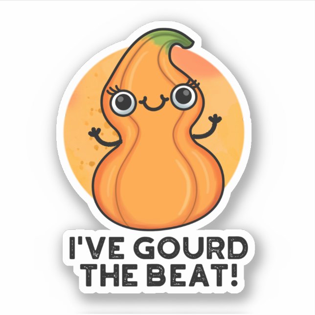 Ich habe den besten Funny Veggie Pun gegossen Aufkleber (Vorderseite)