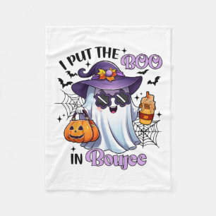 Ich habe den Boo in Boujee Funny Halloween Outfit Fleecedecke