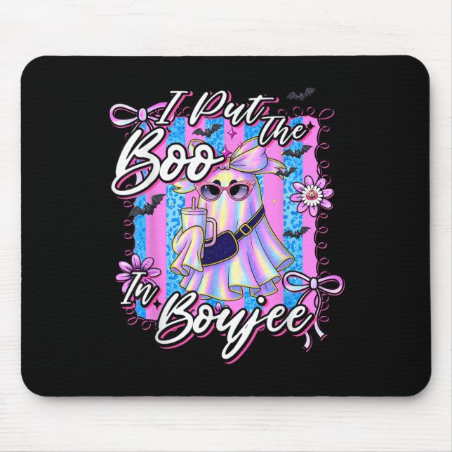 Ich habe den Boo in Boujee Funny Leopard Boujie Gh Mousepad (Vorne)