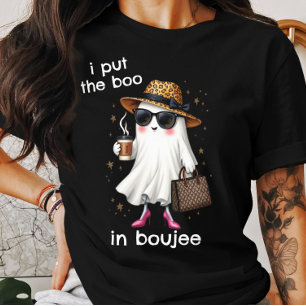 Ich habe den Boo in Boujee Ghost Coquette Hallowee Tri-Blend Shirt