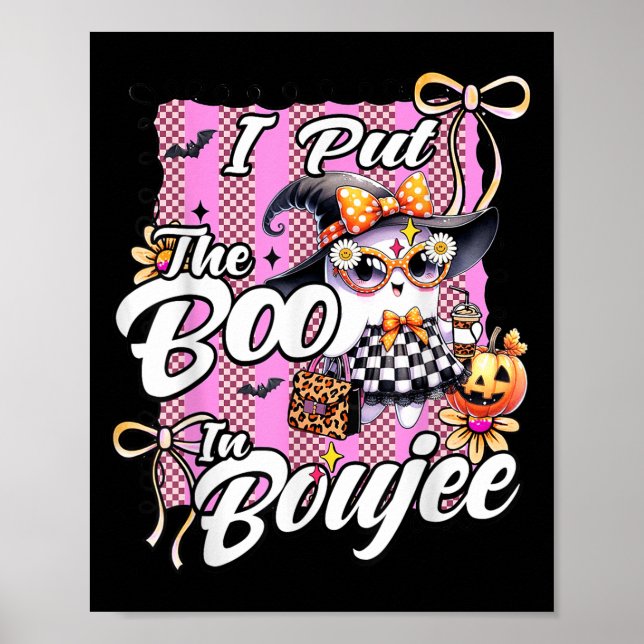 Ich habe den Boo in Boujee Niedlich Ghost Leopard  Poster (Vorne)