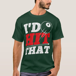 Ich habe den Cue Pool mit Billard getroffen T-Shirt