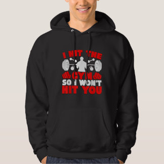 Ich habe den Fitnessraum getroffen, sodass ich auf Hoodie